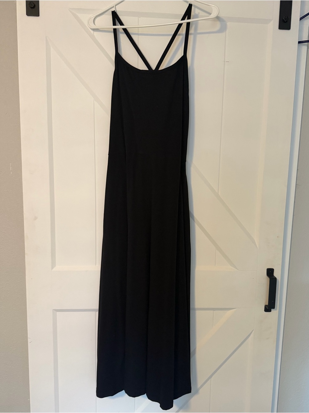 PACT Y-Back Maxi Dress Black XL Built-In Shelf Bra